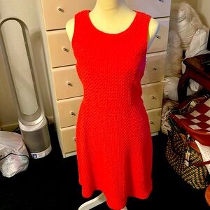 Size small coral dress can also be worn with shirt underneath